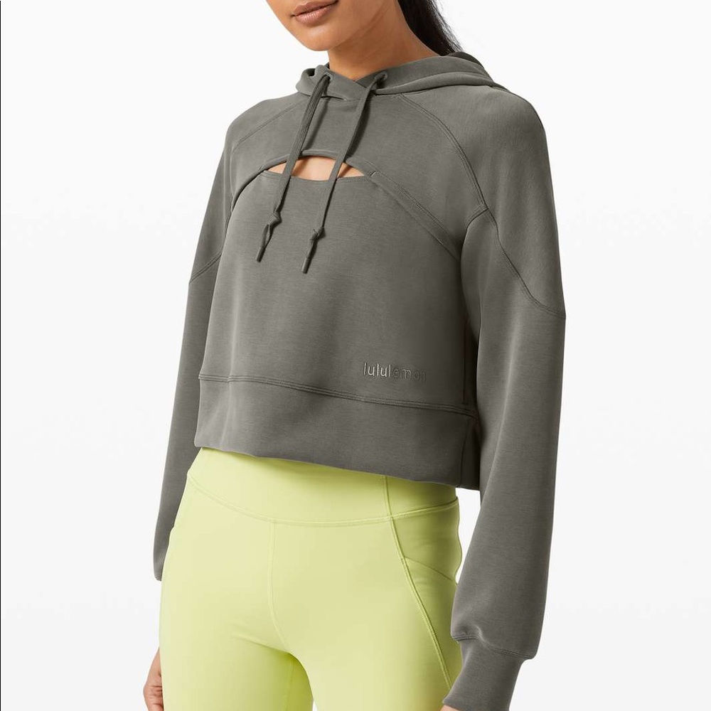 Lululemon Get Centered Crop Hoodie
